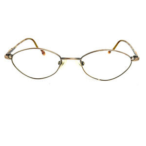 TURA TE436 Womens Eyeglasses Frame 48-18-135 Brown Round Womens H13849‎